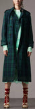 Tartan Cotton Gabardine Trench Coat