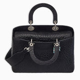 Large Lady Bag in Canyon Grained Calfskin - White or Black