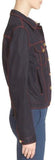 'Luggage' Stitched Denim Jacket & Flared Jeans Set - DESIGNER INSPIRED FASHIONS