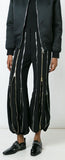 Black Multi Zip Pants