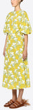 Graphic Elder Crepe De Chine Dress