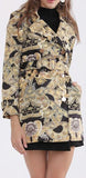 Baroque Double-Breasted Short Coat