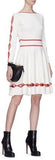 Wavy Cutout Contrast Border Dress