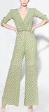 Polka Dot Silk-Blend Jumpsuit