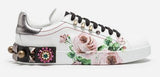 Rose Portofino Sneakers with Appliques