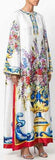 Floral and Vase Print Kaftan