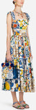 'Majolica' Print Midi Sundress