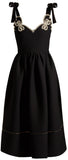 Faux-Pearl Embellished Dress