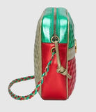Laminated Leather Small Shoulder Bag