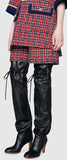 Leather Over-the-Knee Boot, Black