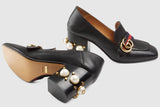 GG Leather Mid-Heel Loafer - DESIGNER INSPIRED FASHIONS