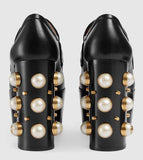 Studded Leather Horsebit Loafers