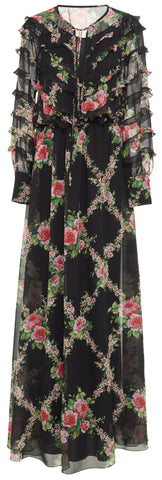 Long Sleeve Ruffled Dress