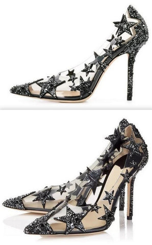 Black Lisha 100 Pumps