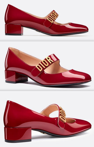Baby-D Ballet Pump in Red Patent Calfskinrs