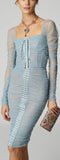 Lace-up Tulle Dress