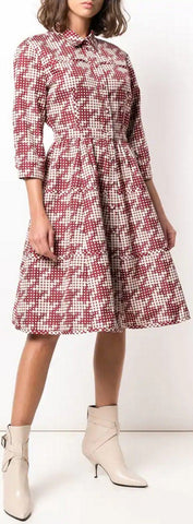 Dotted Pattern Shirt-Dress | DESIGNER INSPIRED FASHIONS