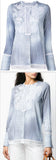 Embroidered Striped Shirt | DESIGNER INSPIRED FASHIONS