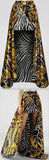 Savage Barocco Print High-Low Skirt