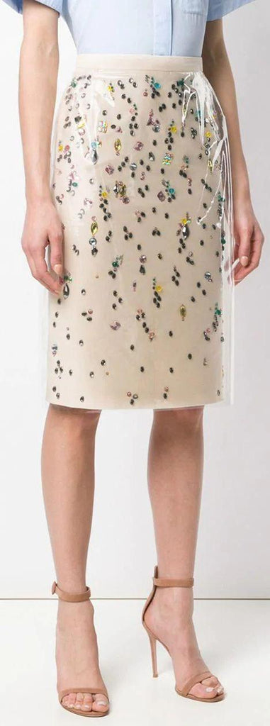Jeweled Pencil Skirt | DESIGNER INSPIRED FASHIONS