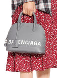 Ville S Leather Tote, Gray