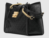 Padlock Signature Medium Leather Shoulder Bag