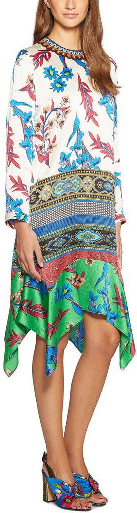 Printed Asymmetric Dress