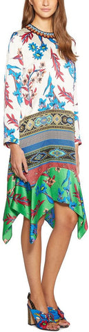 Printed Asymmetric Dress