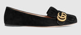 Suede Ballet Flat, Black
