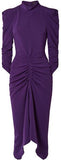 'Tizy' Ruched Crepe Midi Dress