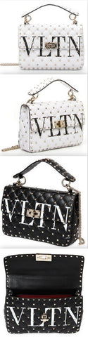 Medium VLTN Shoulder Bag - White or Black
