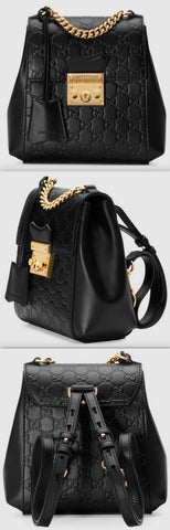 Black Padlock Signature Backpack