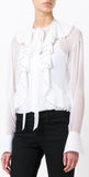 Pearl Ruffled Blouse