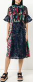 Lace-Paneled Dress