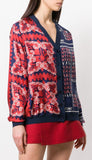 Printed V-Neck Cardigan
