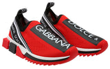 Slip-on Logo Sneakers, Red