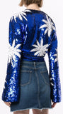 Sequined Hem Knot Top