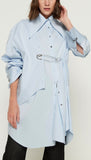 Safety Pin Embellished Shirt