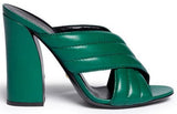 'Webby' Crossover Leather Sandals - ( Black, Green, Beige, Red, White ) - DESIGNER INSPIRED FASHIONS