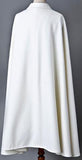 Belted White Cape-Coat - DESIGNER INSPIRED FASHIONS