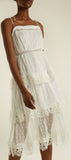 Meridian Circle-Lace Silk Dress