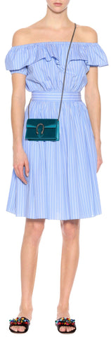 Striped Off-the-Shoulder Dress