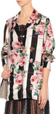 Rose & Stripe Print Pajama Set  *Limited Stock*