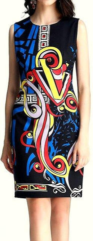 Printed Shift Dress