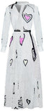 Heart and Polka Dot Print Dress