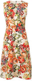 Floral Appliques Printed Dress | DESIGNER INSPIRED FASHIONS