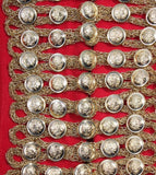 Chain Embellished Jacket in Red - DESIGNER INSPIRED FASHIONS