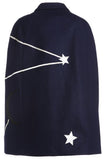 Space Patch Cape Style Coat - DESIGNER INSPIRED FASHIONS