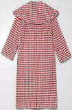 Houndstooth Shawl Wool Coat