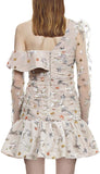 Star Mesh Ruffle Dress
